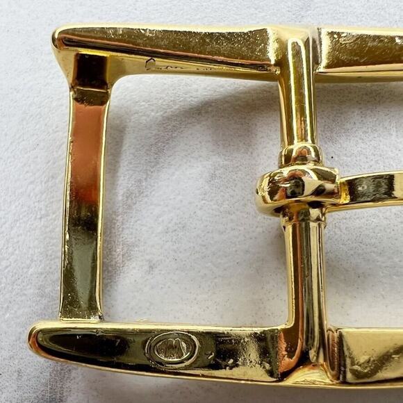 Vintage Gold Tone Simple Basic Belt Buckle for up to 1 Inch Belt - Picture 6 of 9